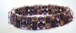 China health women's fashion hematite jewellery wholesale purple link shape magnetic hematite bracelet 