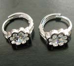 Jewellery giftware online wholesale China flower clear cz sterling silver lever back earring