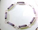 Chinese supplier wholesale women's fashion thin and long purple cat eye bracelet