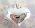 A huge selection of sterling silver China factory online puffy heart love sterling silver pendant