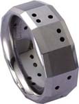 Men's fashion wedding wholesale multi square and holes design ring