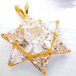 China symbol store wholesale star of David golden pendant