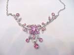 Online wholesale jewlery product gift wholesale pinky floral field theme necklace
