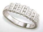 Wedding ring accessory China manufacturer wholesale rectangular and rounded twist clear cz ring