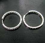 At the lowest wholesale jewelry China store supply enlarge mini cz hoop earring