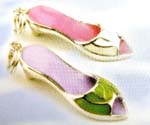 Wholesale China teen's fashion charm enamel high-heel summer slipper charm