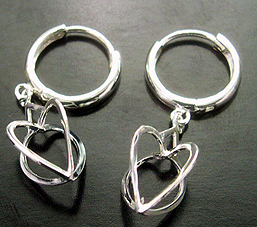 Chineses accessories wholesale shop online stand heart love hoop earring  